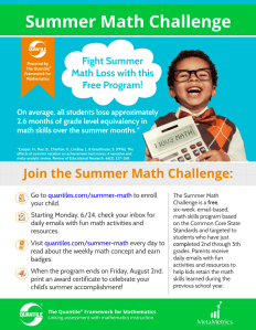 Summer Math Challenge